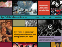 Tablet Screenshot of lyngoldfarbproductions.com